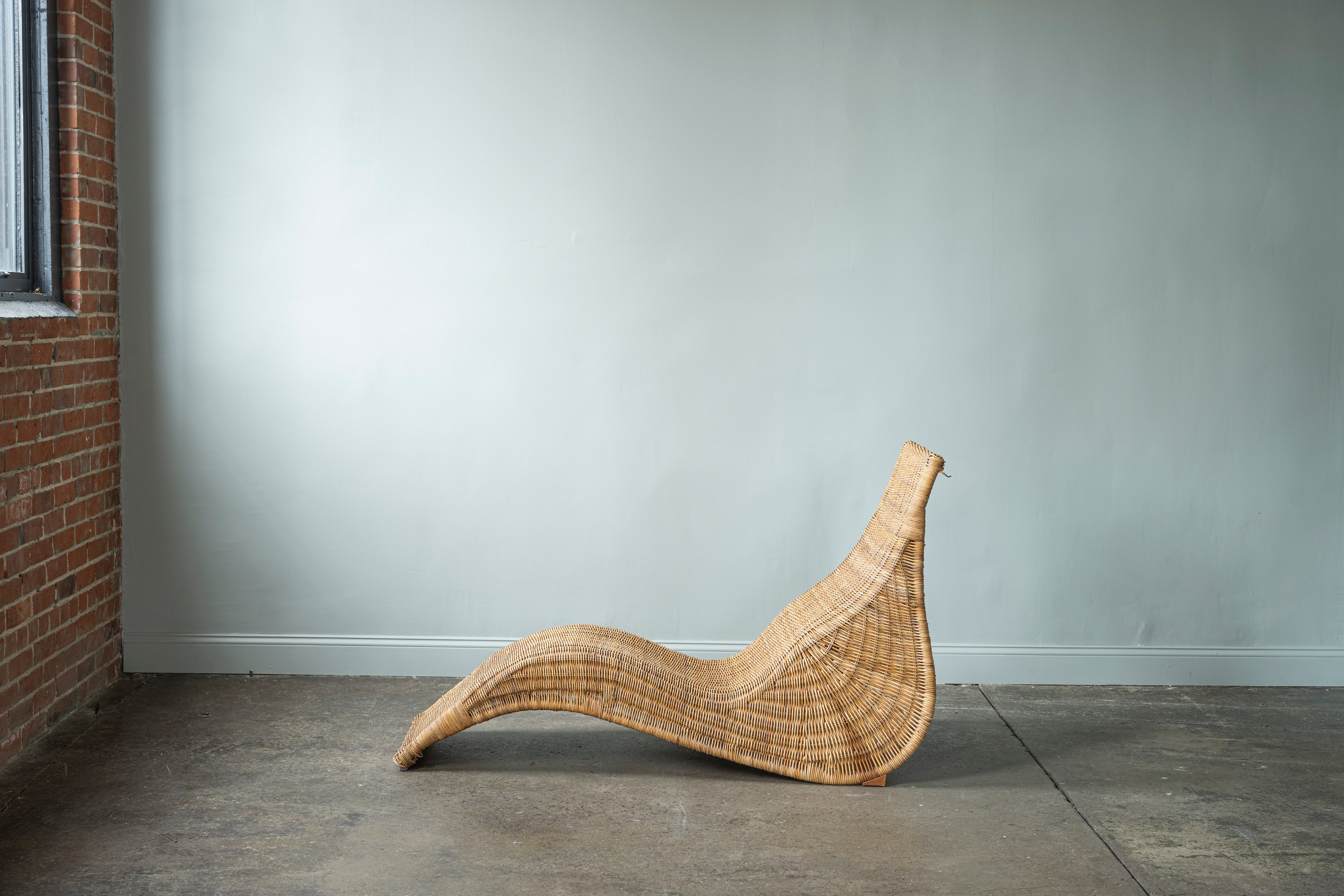 Vintage IKEA Wicker Chaise
