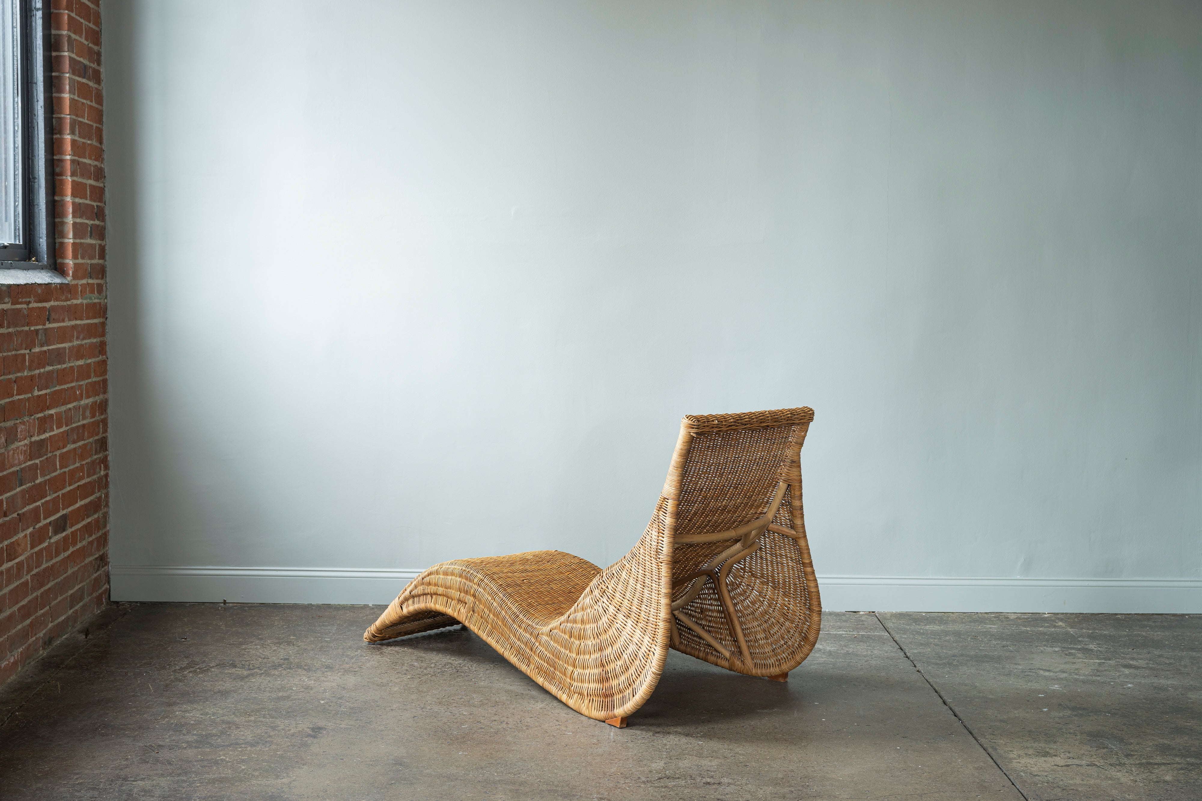 Vintage Wicker IKEA Chaise