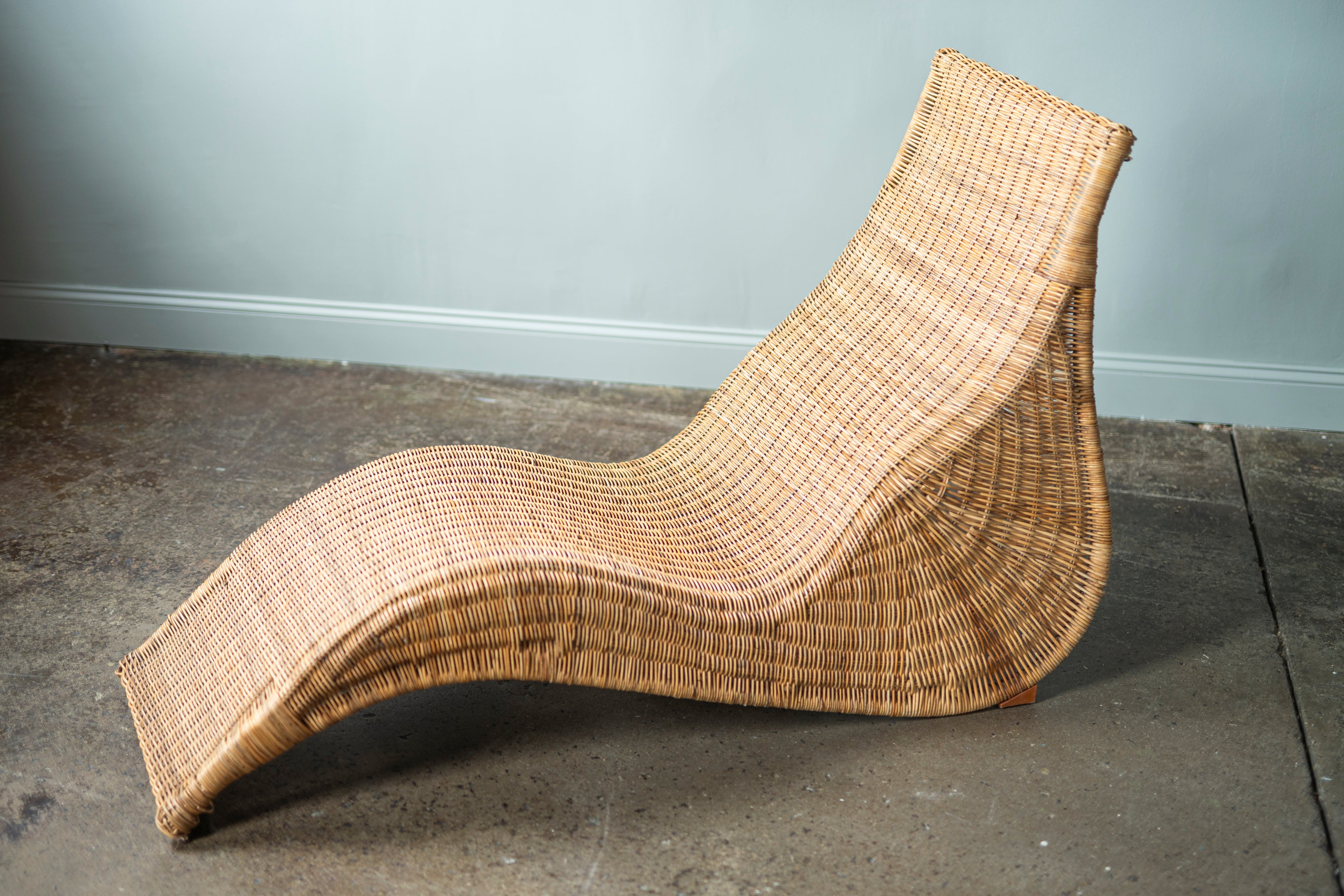Vintage IKEA Wicker Chaise