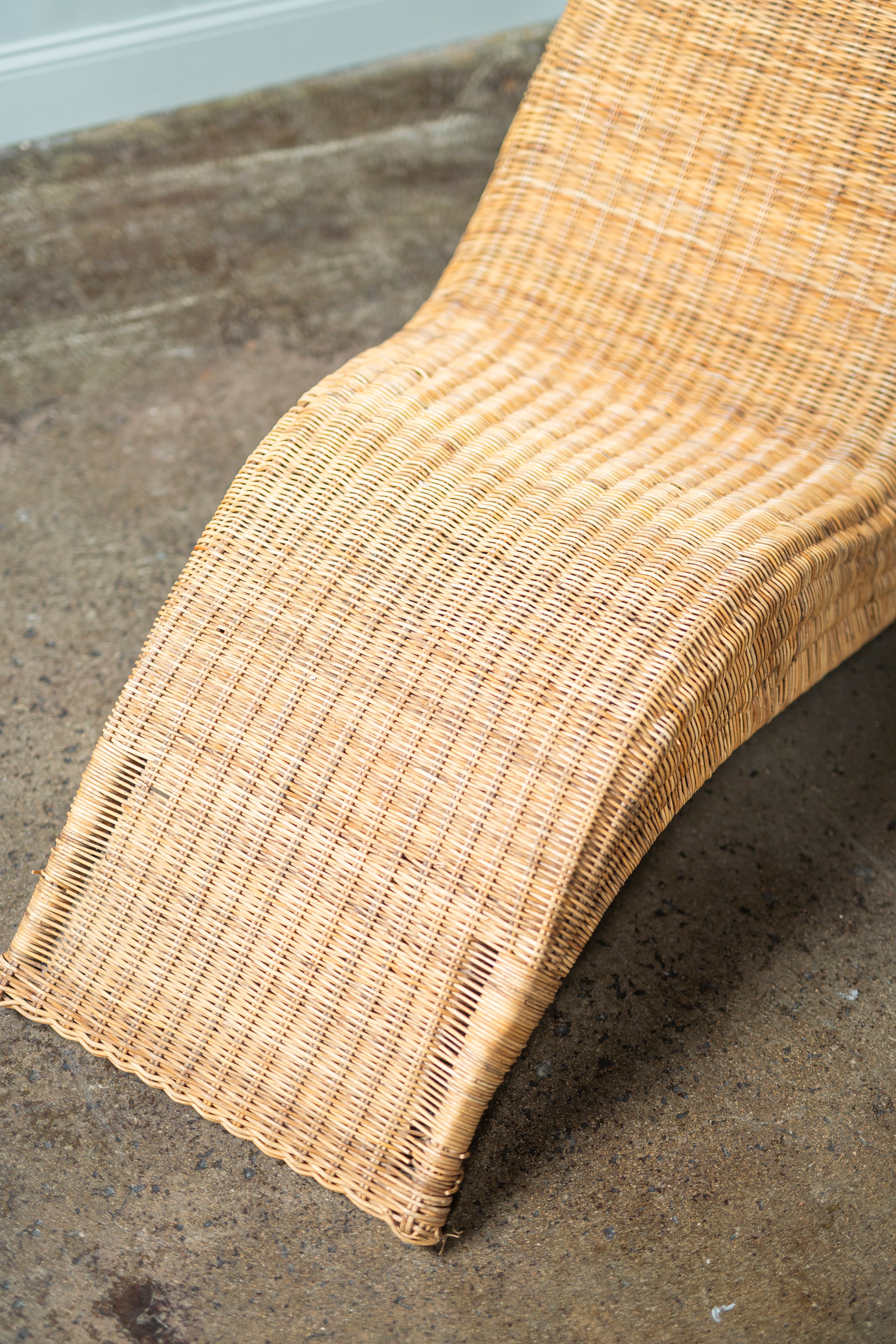 Vintage IKEA Wicker Chaise