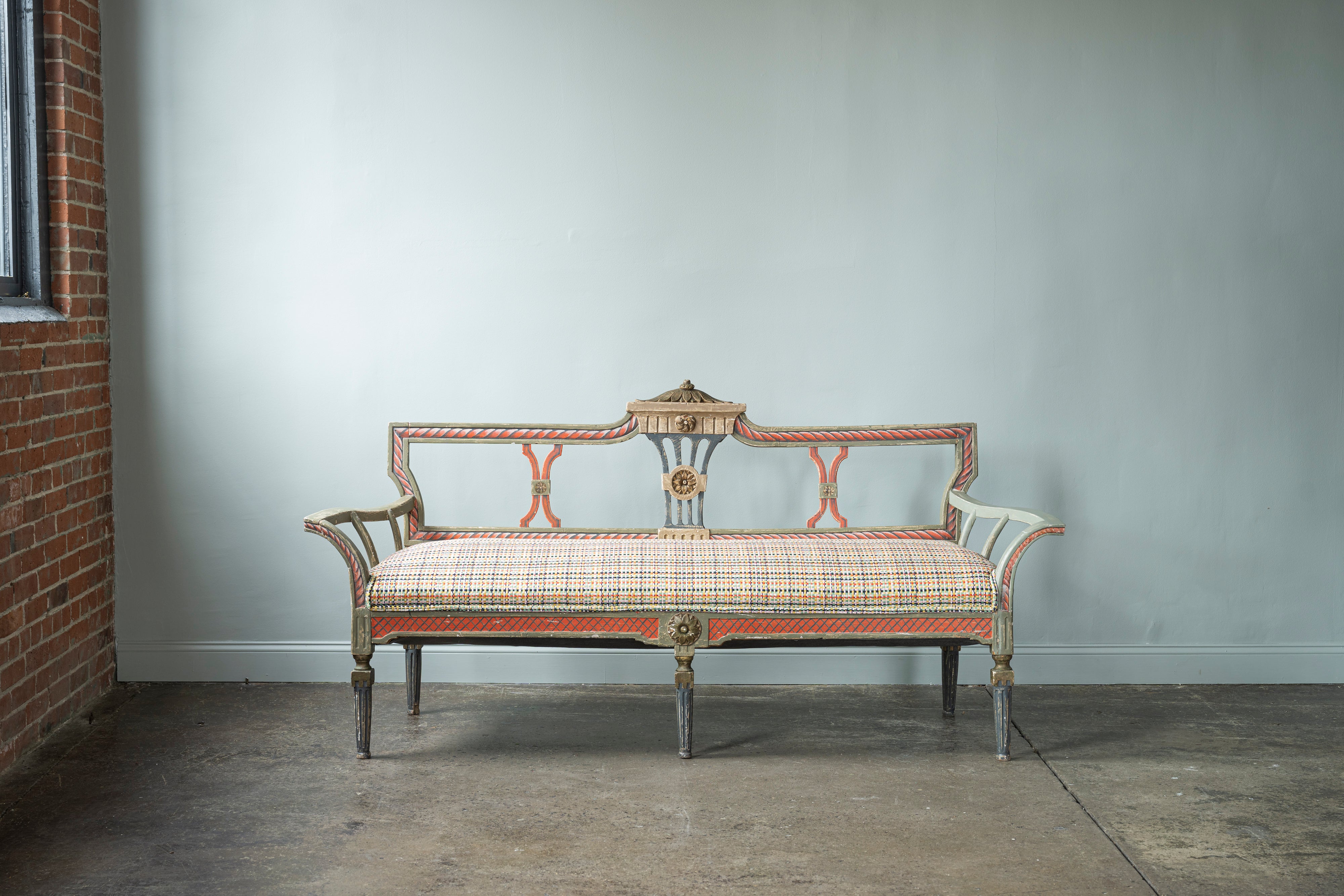 Italian Painted Bench