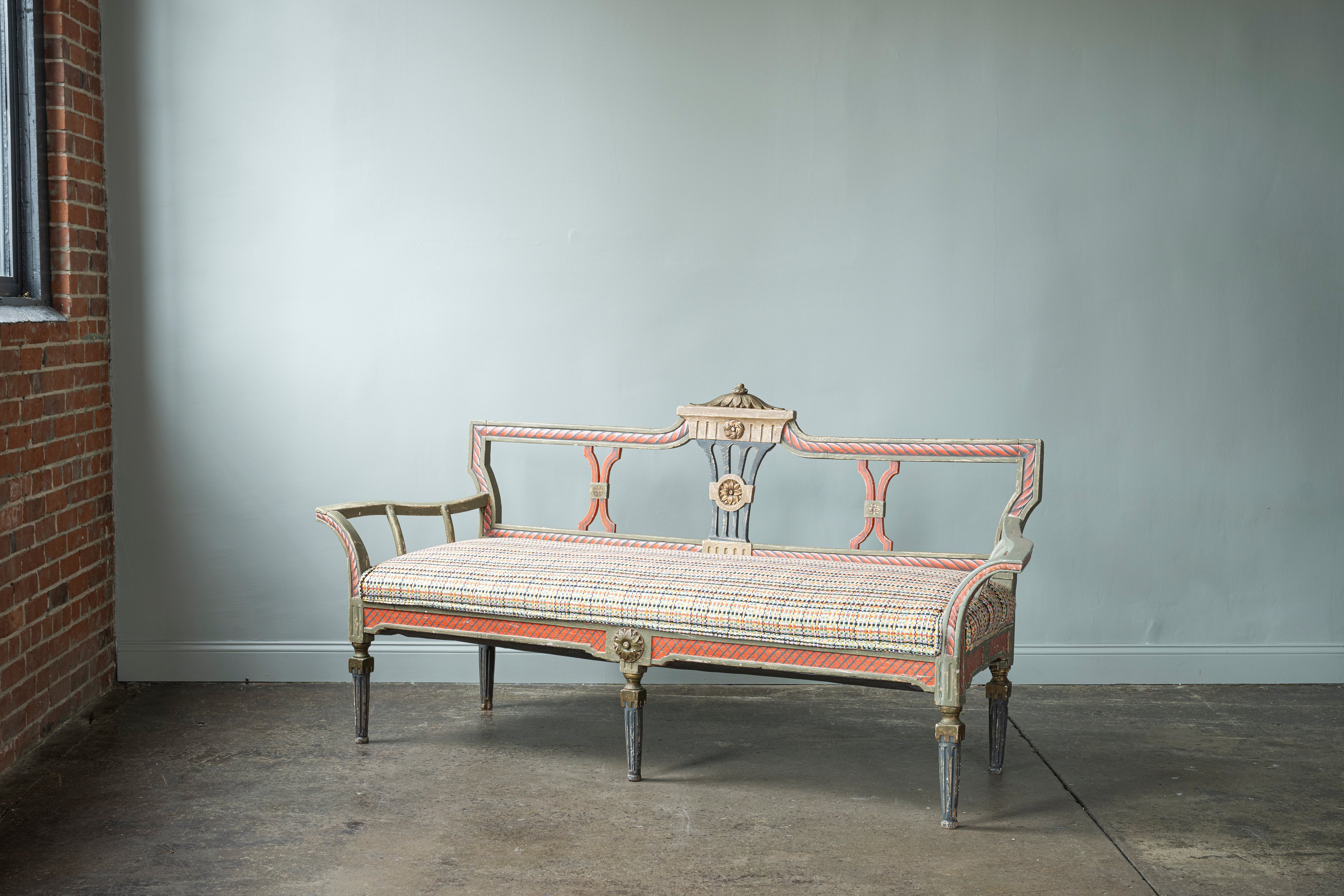 Italian Painted Bench