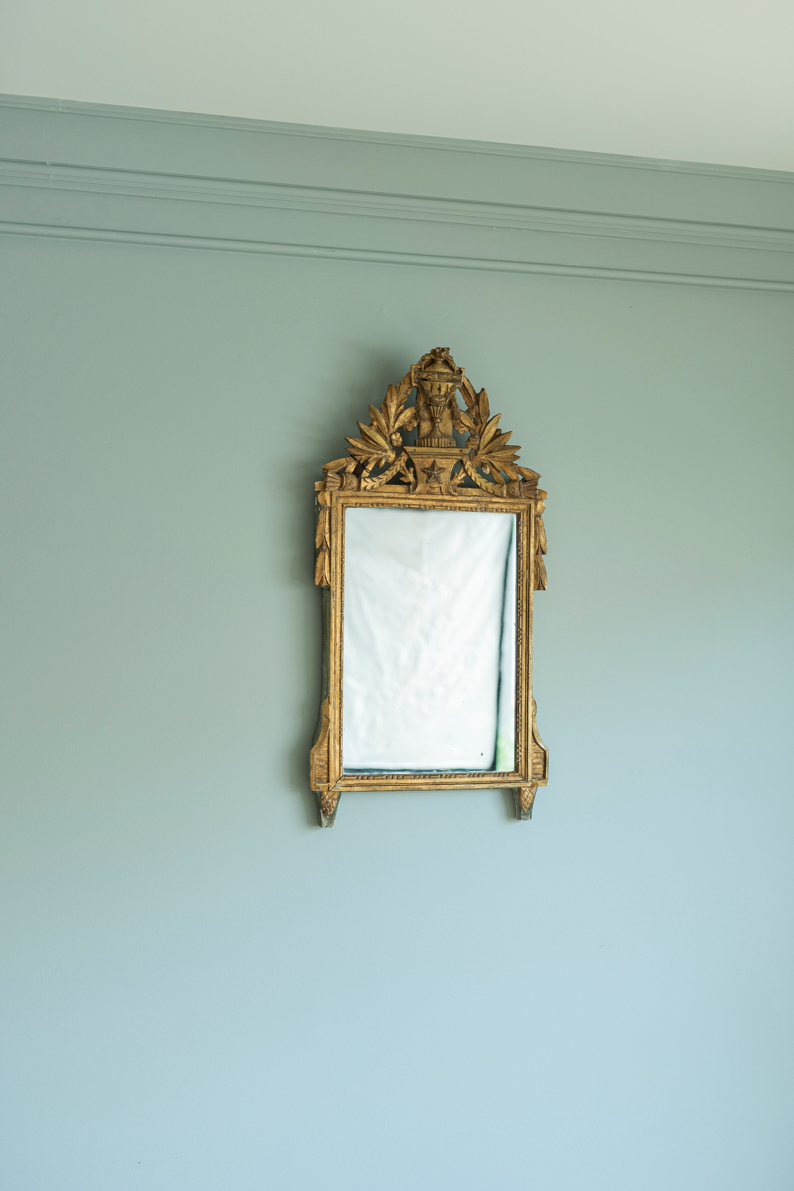 French Gilded Carved Mirror