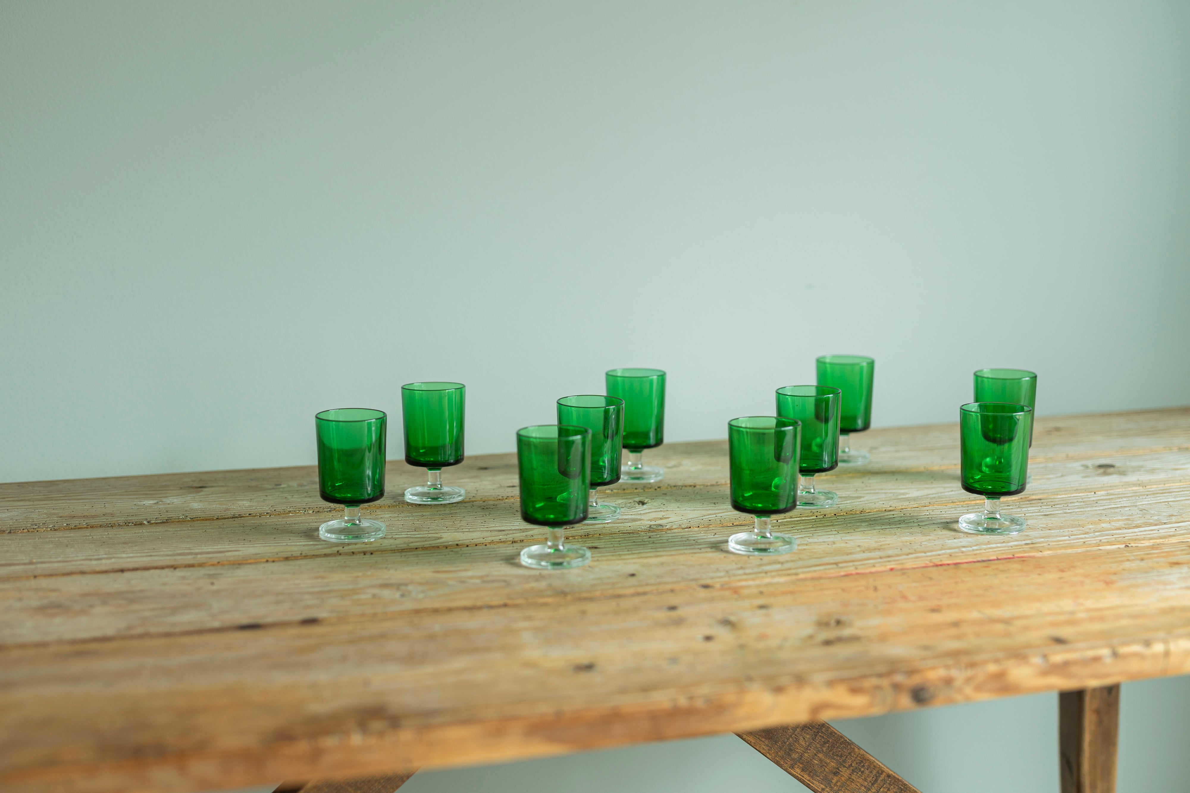 Vintage Green Glasses