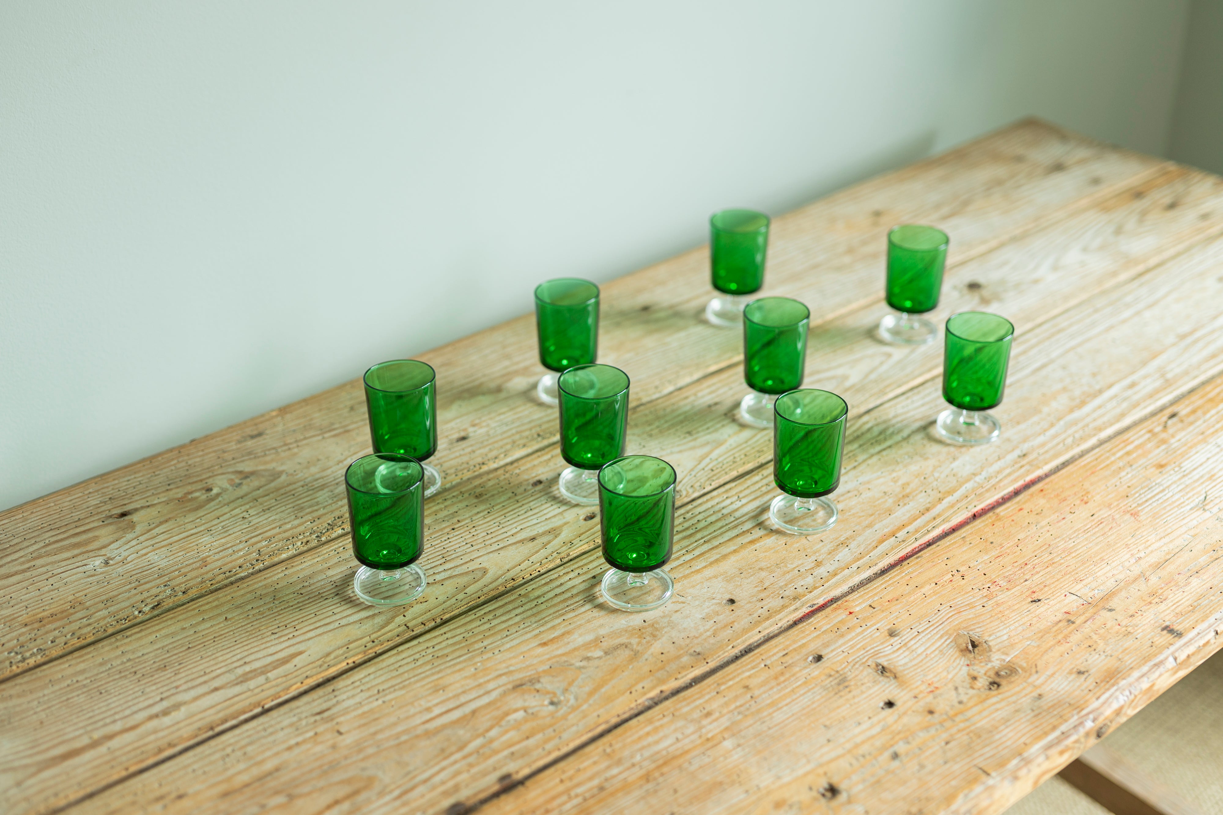 Vintage Green Glasses
