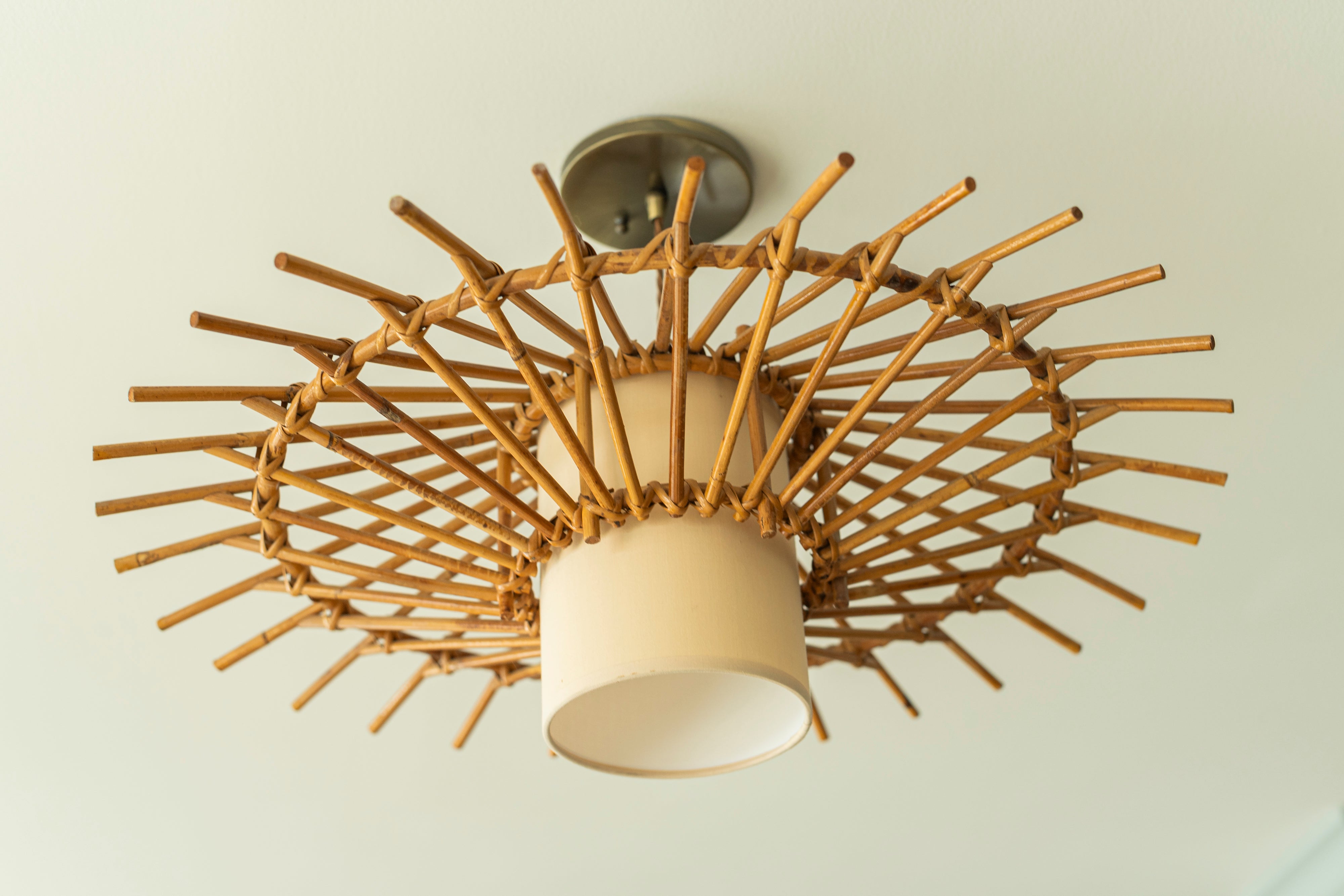 French Rattan Pendant