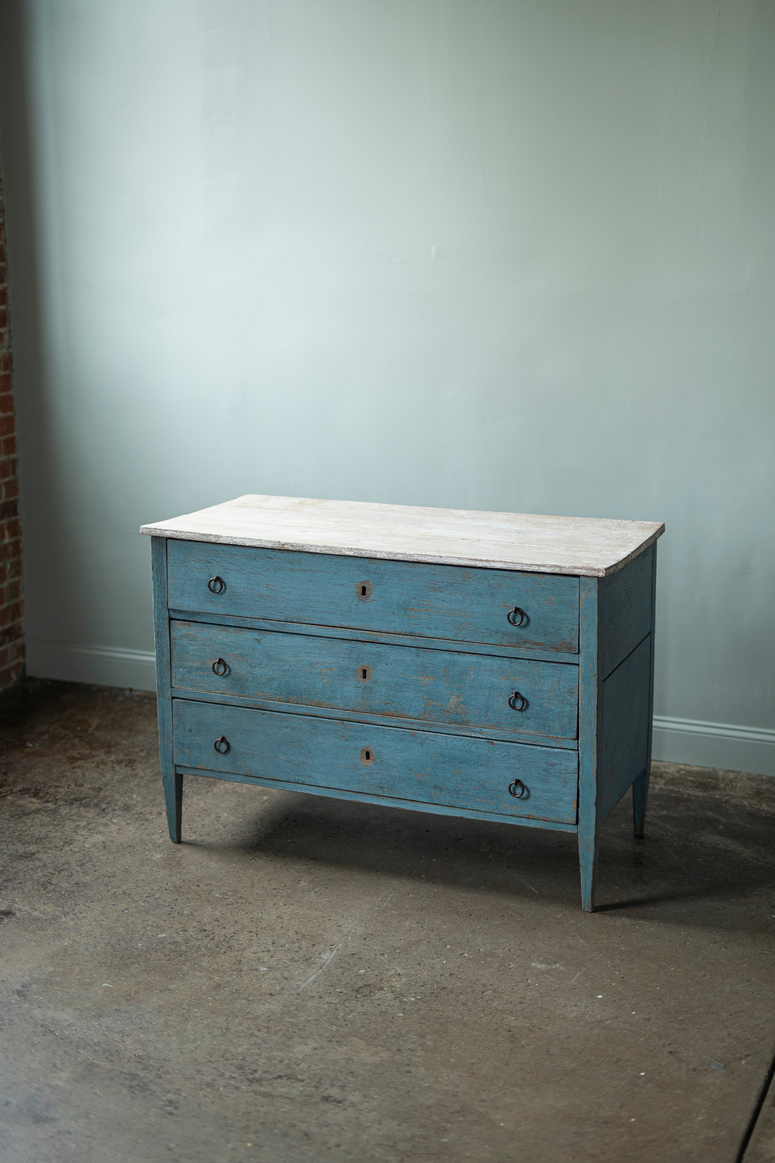 Blue Painted Chest