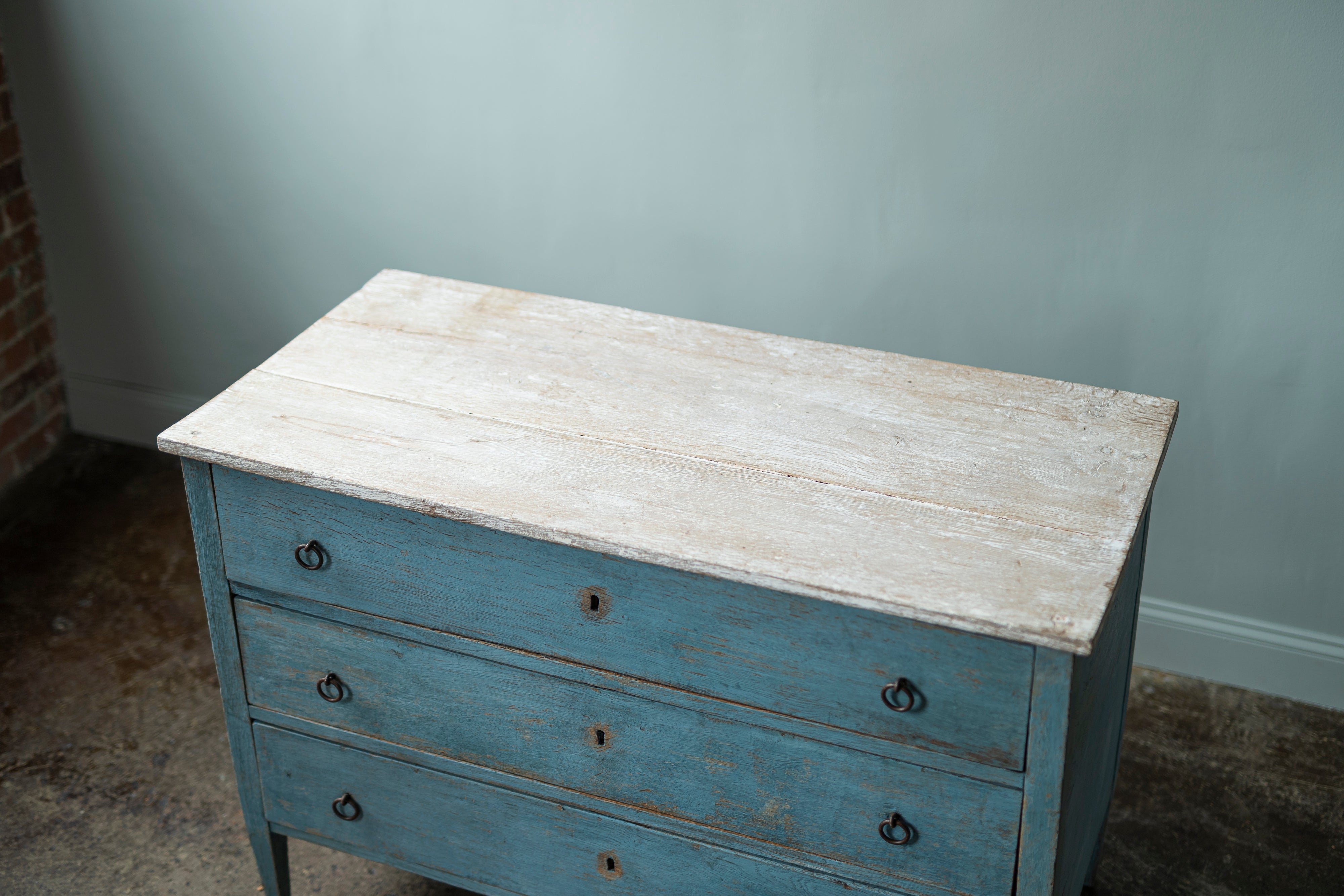 Blue Painted Chest