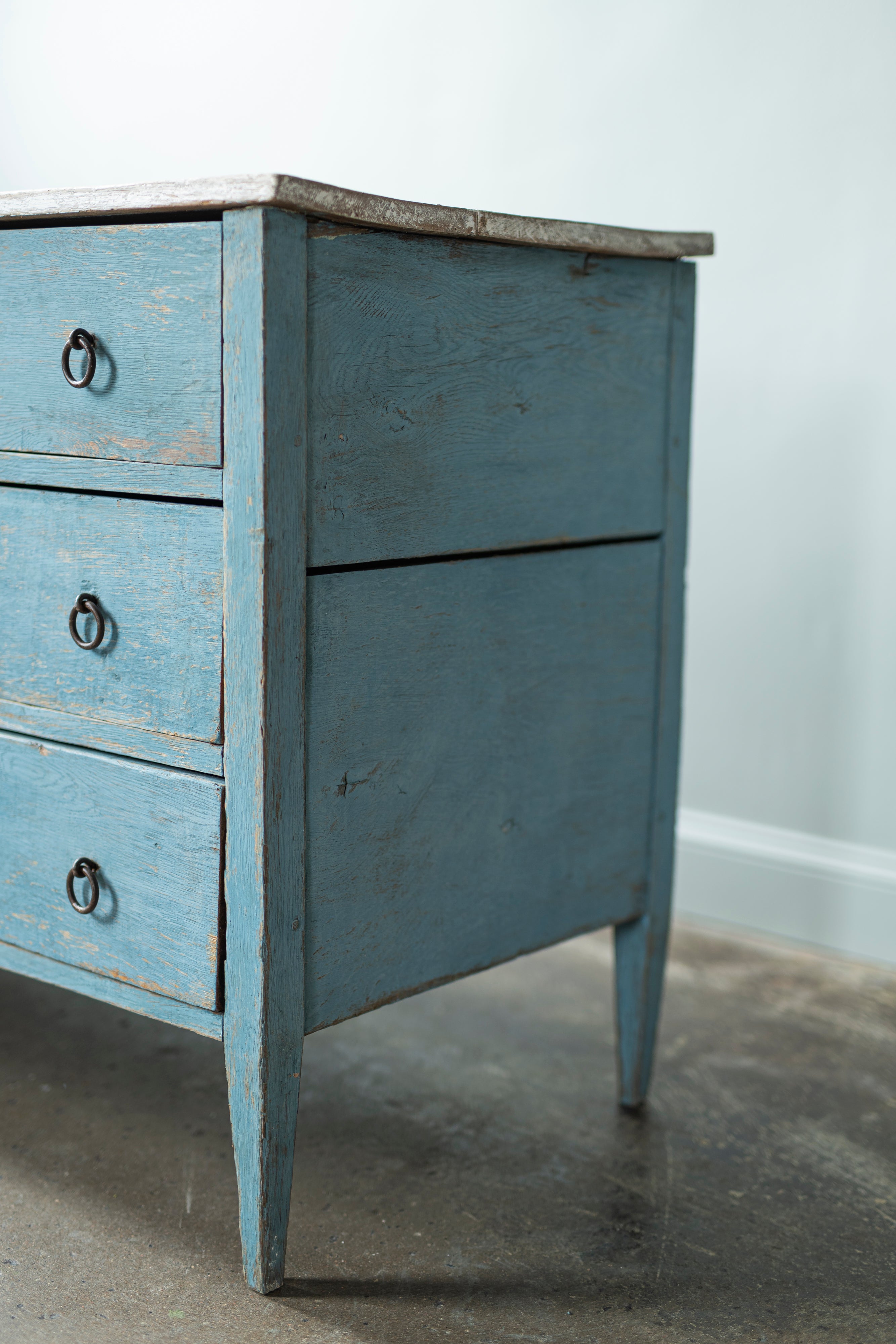 Blue Painted Chest