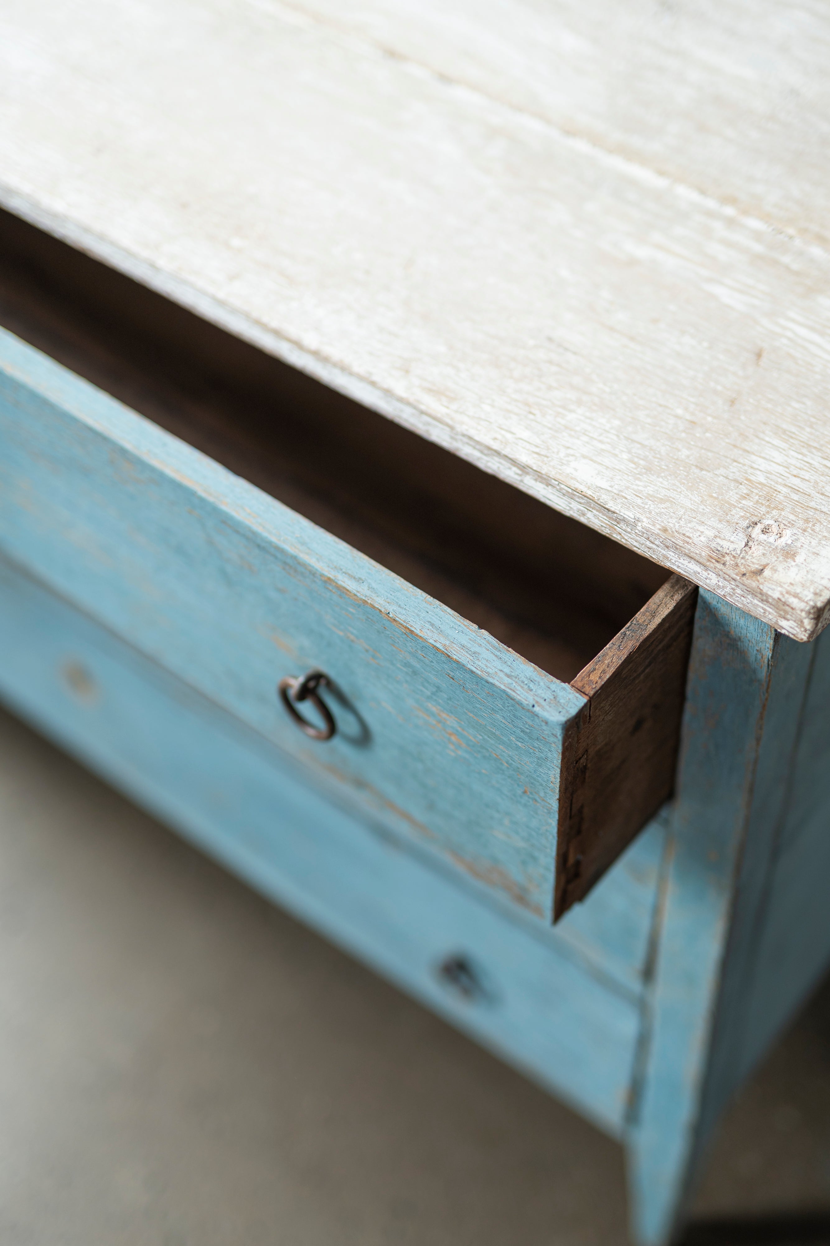 Blue Painted Chest