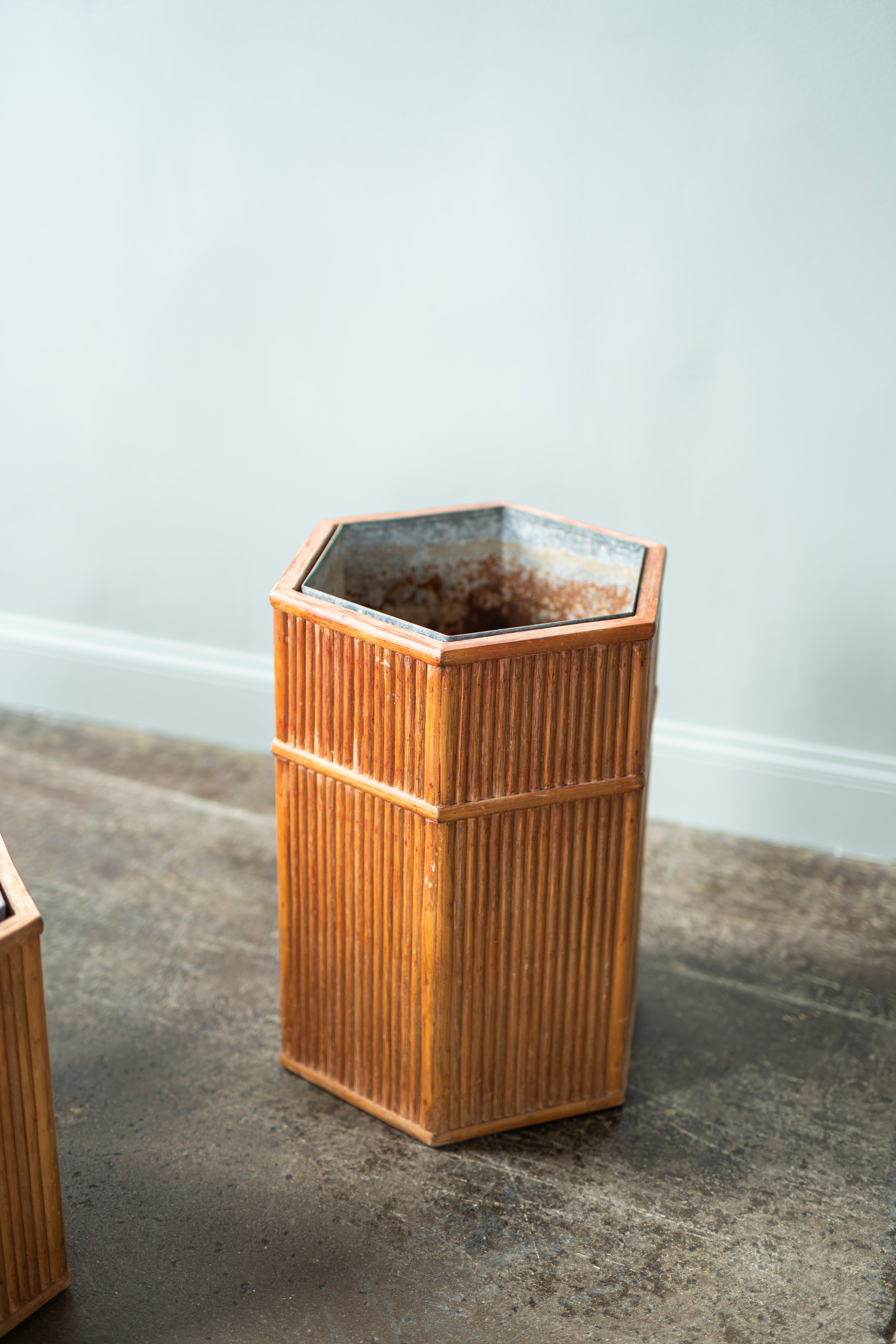 Vintage Bamboo Planters