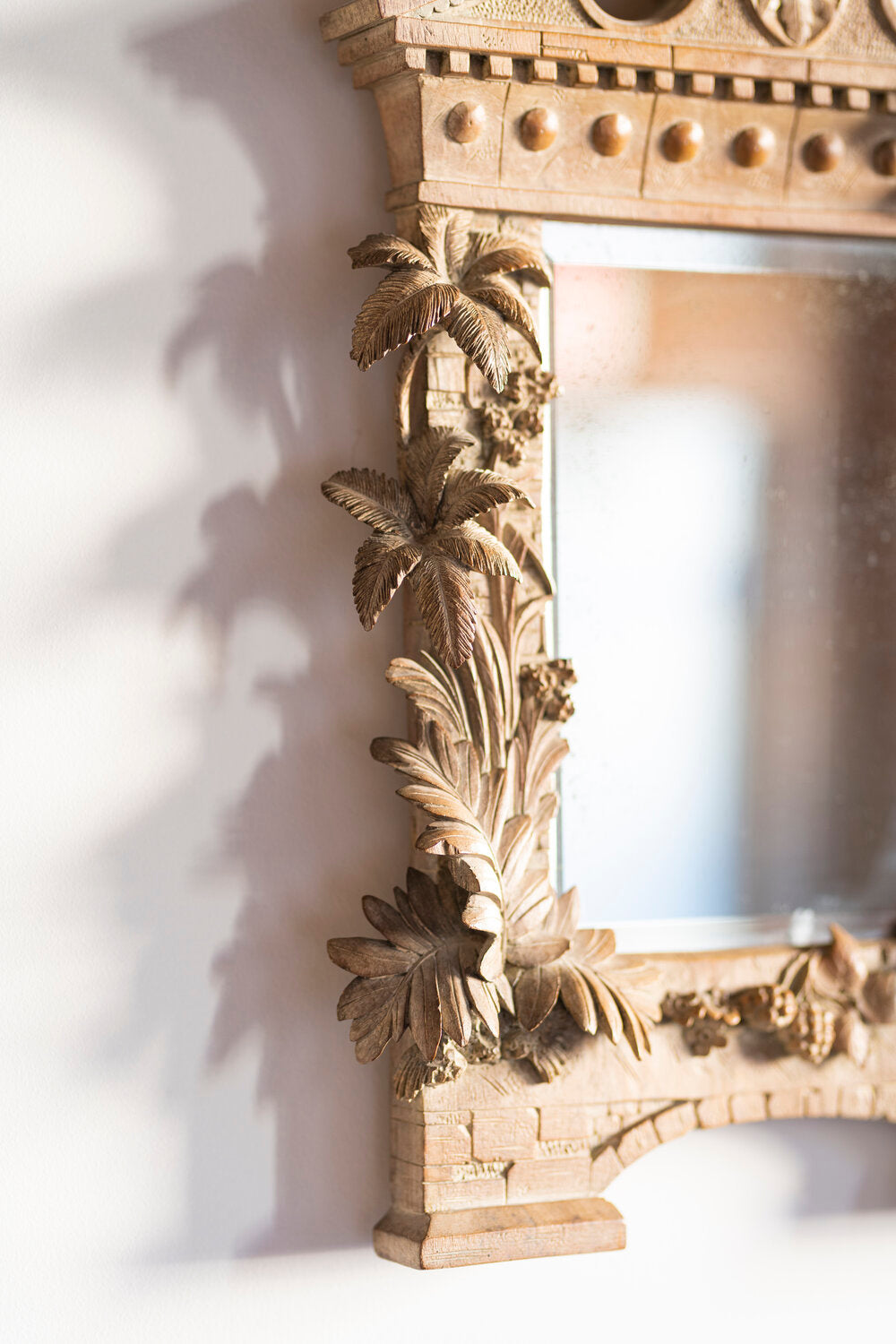 Carved Wood Mirror