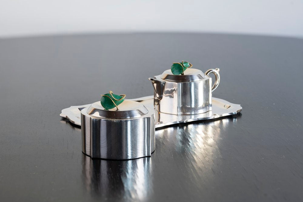 Los Castillo Sterling Silver Sugar and Creamer