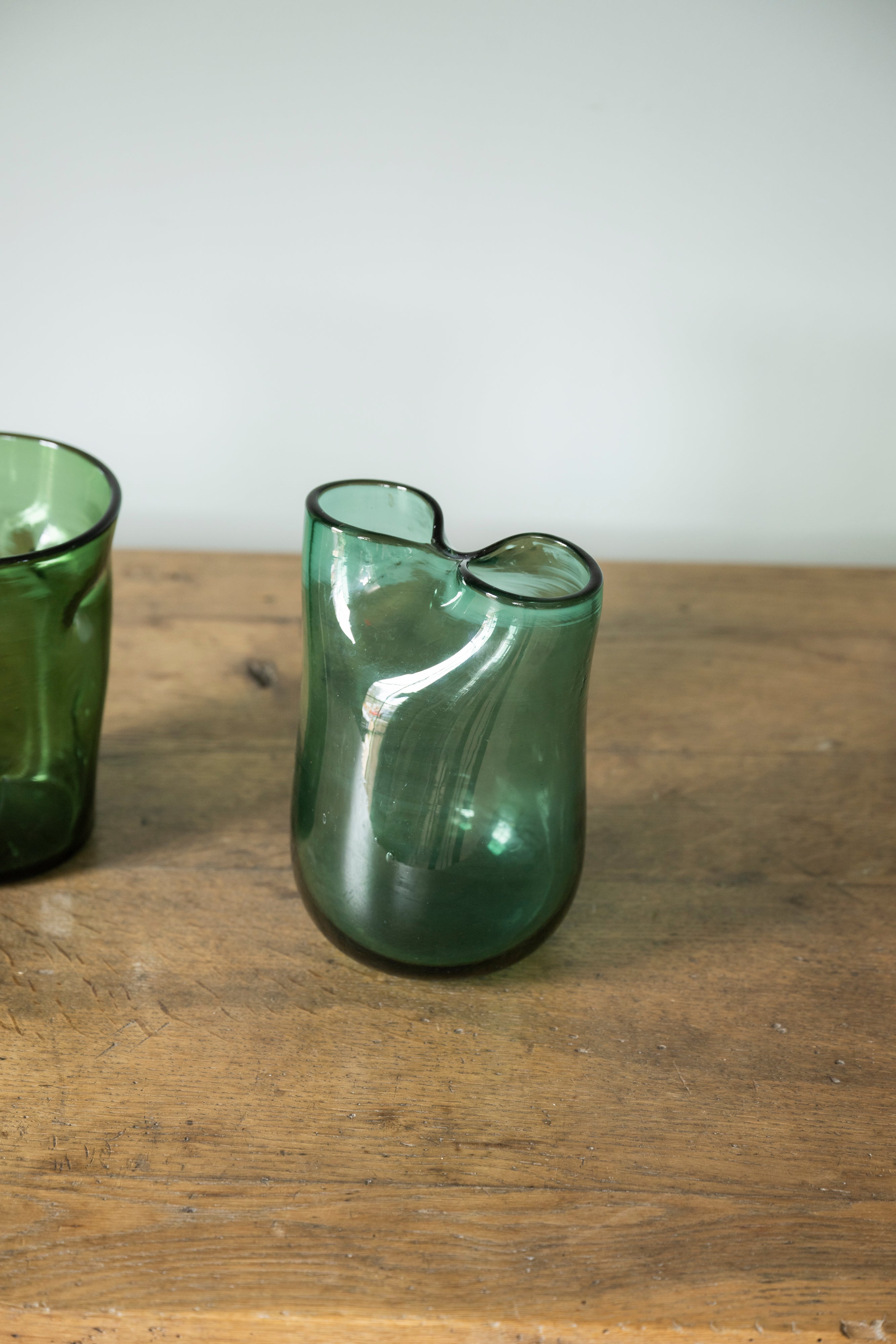 Italian Green Glass Vases