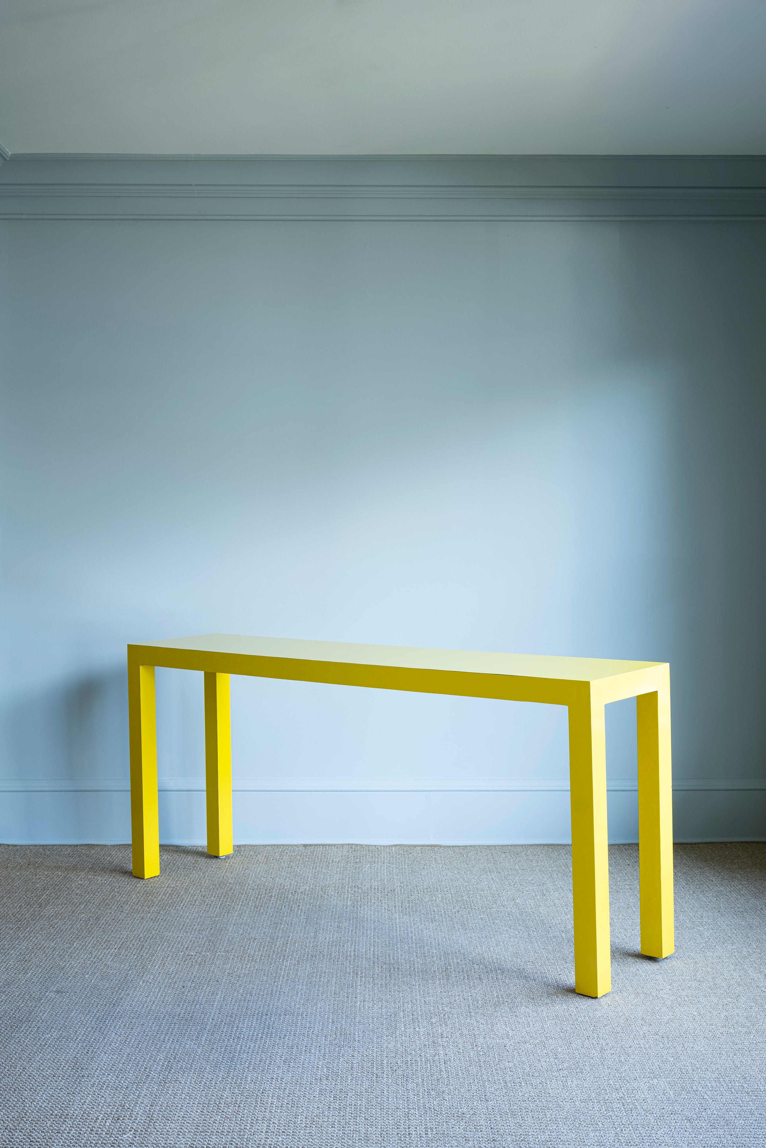 Yellow Console Table