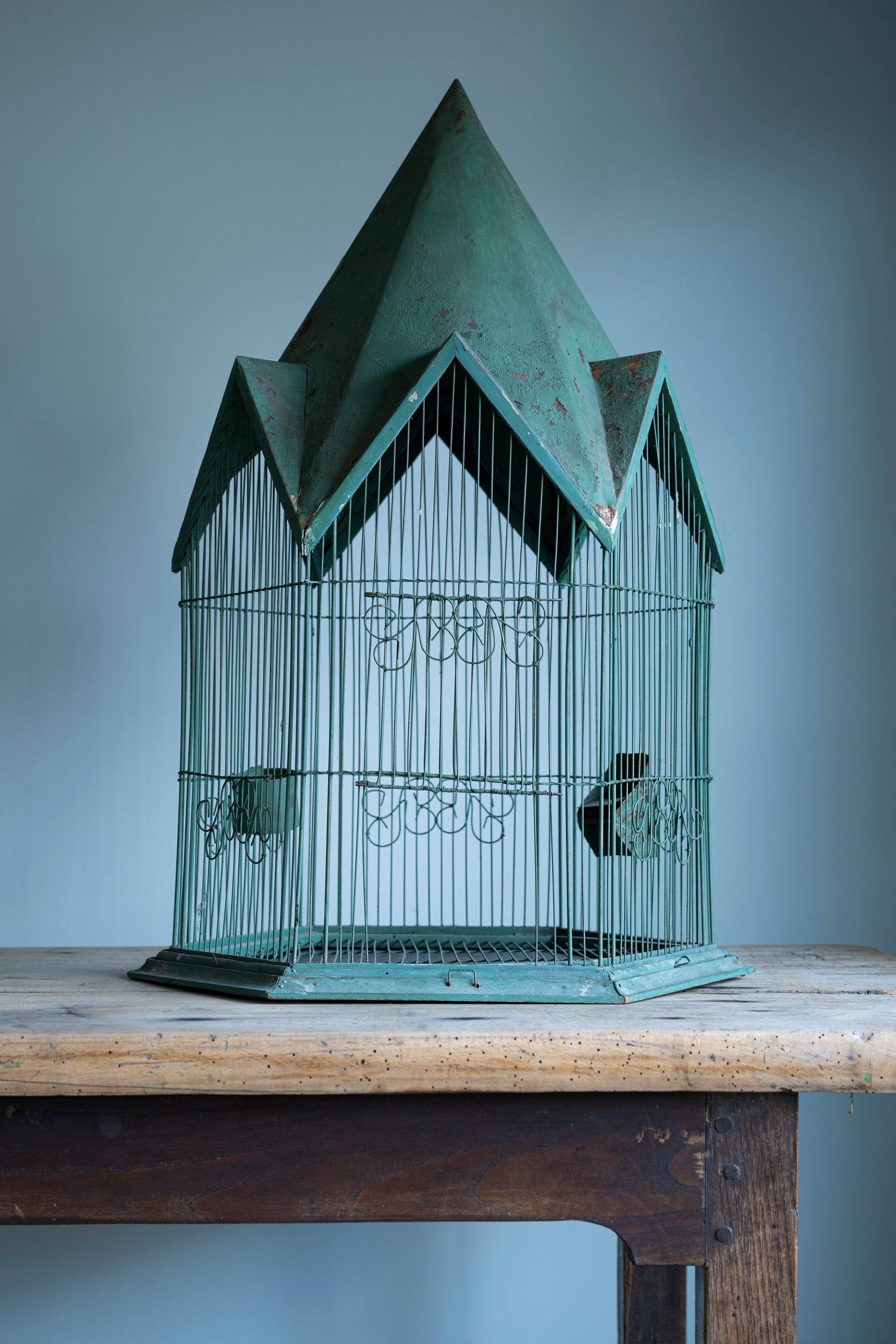 Green Bird Cage