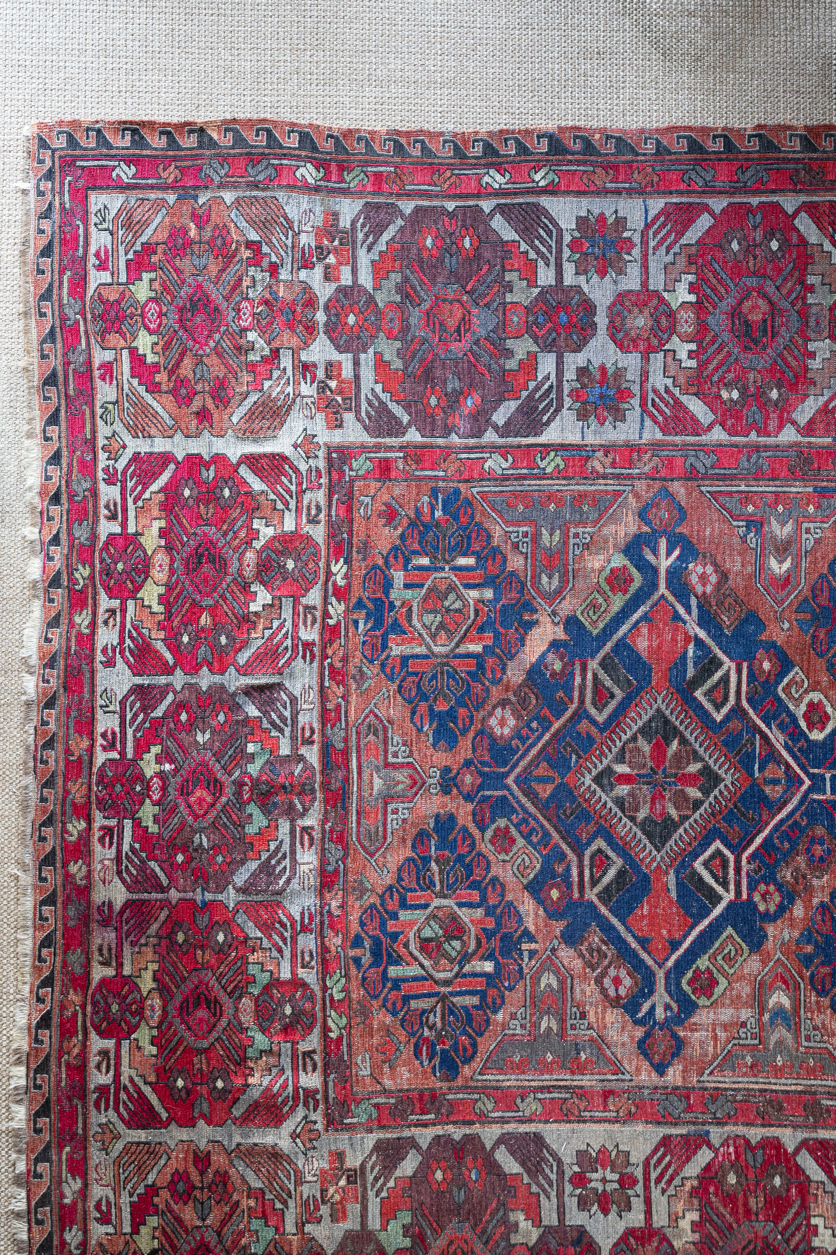 Antique Caucasian Soumak Rug