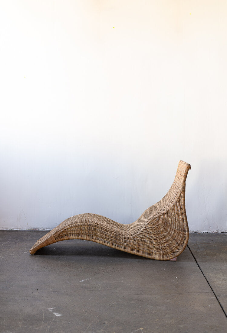 Wicker Chaise Lounges w/ Metal